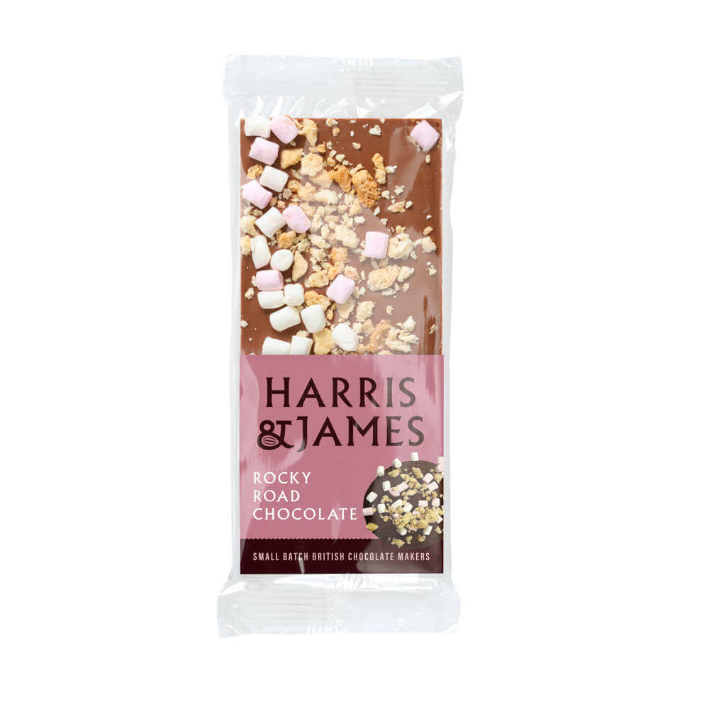 Harris & James Rocky Road Chocolate Bar 100g